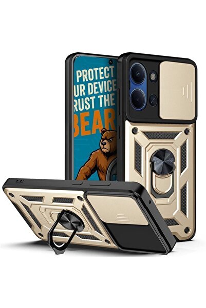 Orso Θήκη Combo Kickstand Slide Camera Gold Xiaomi Redmi 15C