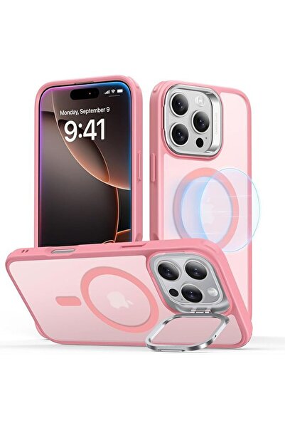 ESR Θήκη Classic Hybrid με Stash Stand HaloLock MagSafe Frosted Pink iPhone 1...