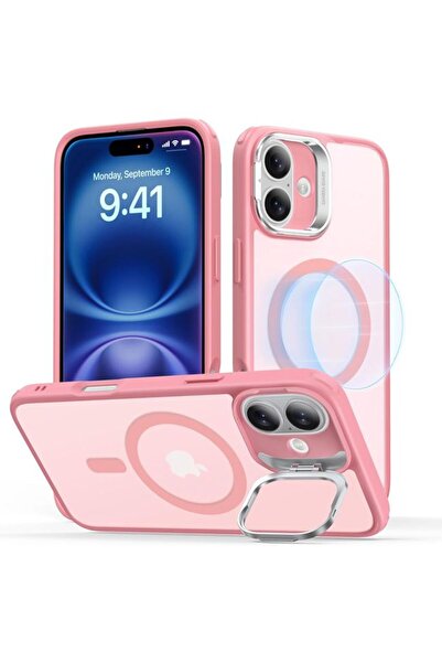 ESR Θήκη Classic Hybrid με Stash Stand HaloLock MagSafe Frosted Pink iPhone 16