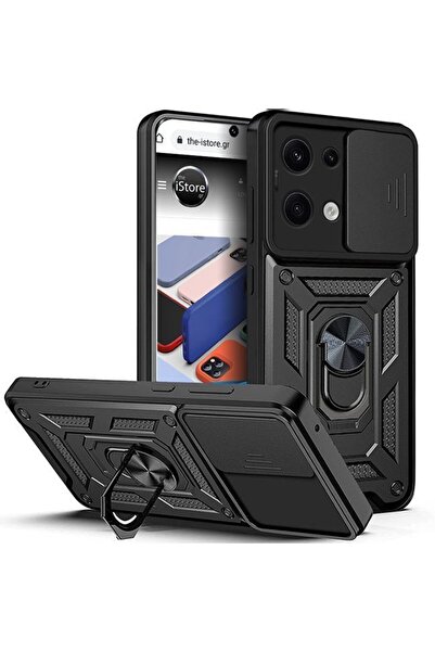 Orso Θήκη Combo Kickstand Slide Camera Black Xiaomi Redmi Note 13 Pro 4G