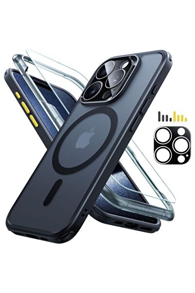 ESR (Σετ 2+1) Πλήρης Προστασία Pro Classic HaloLock MagSafe Μαύρο με Γυαλιστε...