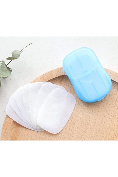 ForWhat 20Pcs Paper Travel Soap Set for Office Home Office Gift