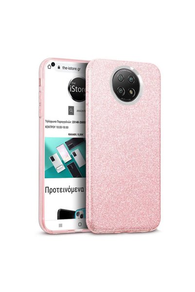 OEM Θήκη για Xiaomi Redmi Note 9T με υβριδικό σχέδιο σε ροζ χρώμα