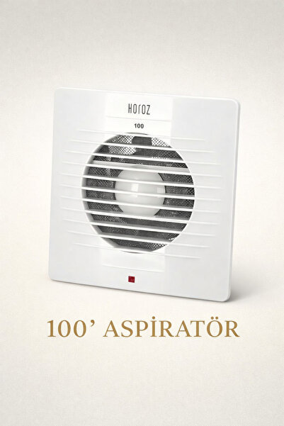 Horoz 100 mm Banyo Aspiratörü Duvar ve Tavan Tipi Havalandırma Fanı