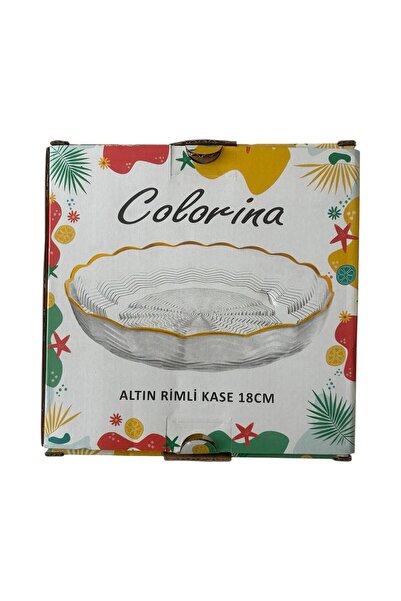 Colorina Gold Rimmed Bowl