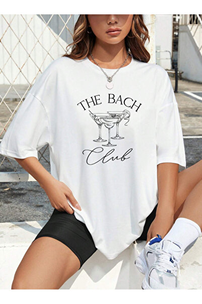 SUNFREE Farewell to Singlery Collection Special Bach B Printed O Oversized Sh...