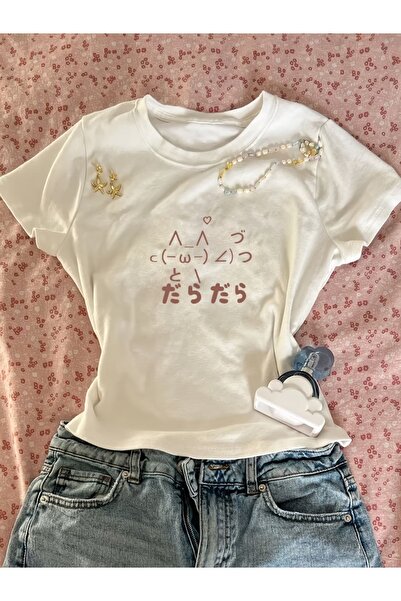 Toum Belt Boy Vintage Design Cropped Blouse