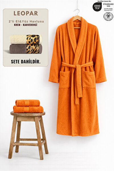 Ellaline 3-Piece Women's Striped Bathrobe Set 100% Cotton Certified + 2-Piece...