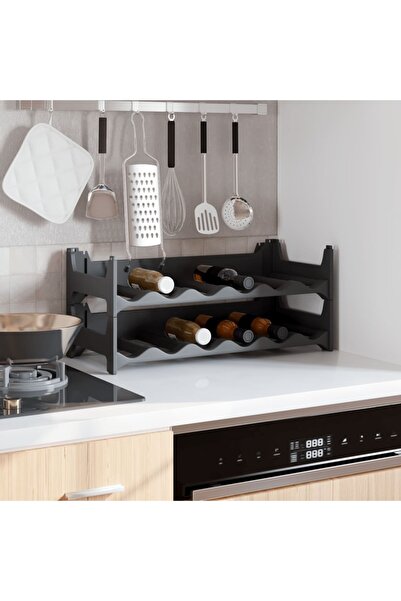 Concept Raft de sticle de vin, pentru 12 sticle, PP, stivuibil