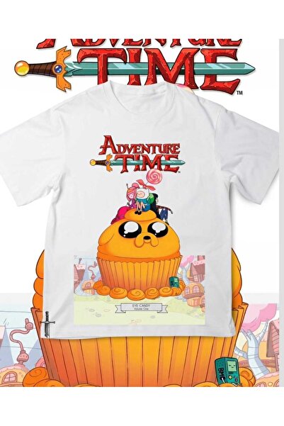 Toum Adventure Time Series Printed Unisex Oversized T-Shirt