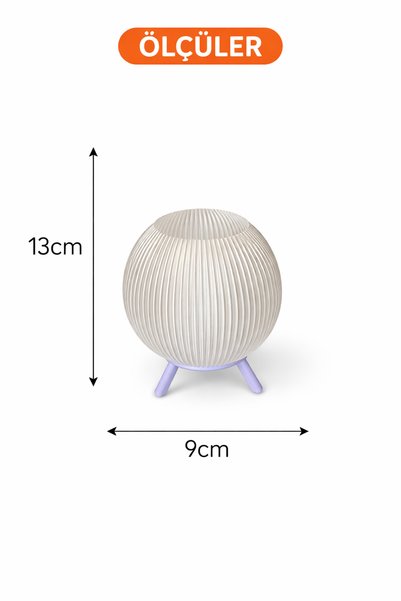 KORIXA Oval Night Lamp Lavender Purple Color Modern Decorative Lampshade Tripod Stand Table Lamp Lumina