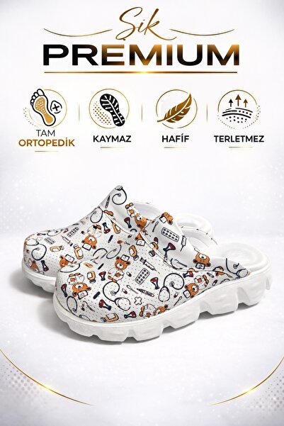 SABOTERLİK Women's Sabo Slipper Orthopedic Ultra Lightweight Nurse Doctor Med...