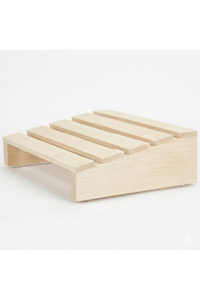 MİPOY (Ofis/Sağlık): Ahşap Ofis Boyu Ayak Altı Destek Taburesi - Ergonomik Ma...