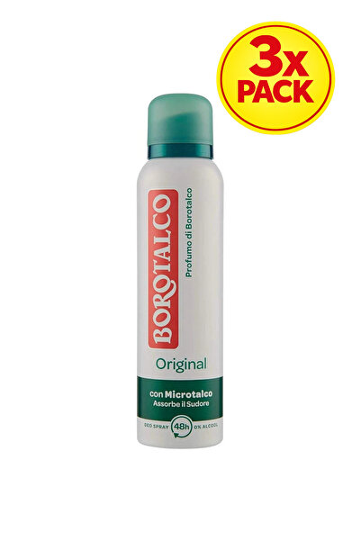 Borotalco 3x PACK Original 150ml deo spray