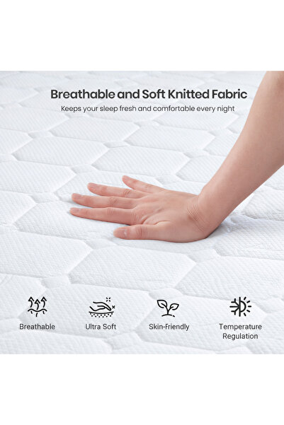 Euro Sleep Comfort Prime Sleep Reversible Medium-Firm Mattress – Dual Comfort Design