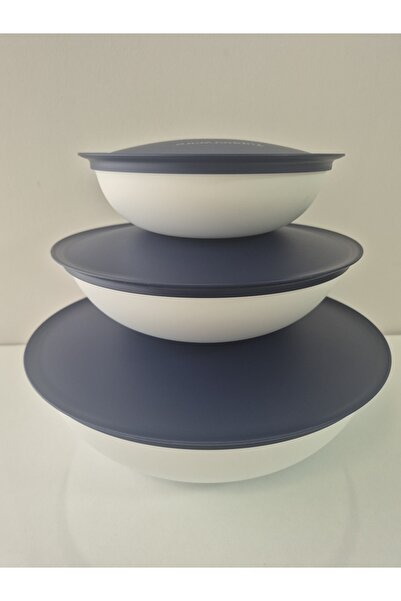 Tupperware Berrak 3-Piece Set in Navy Blue (3.5Lt+1.5Lt+740Ml)