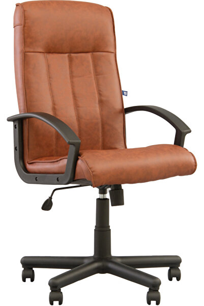 Concept Mobili Διευθύνουσα καρέκλα ASTRAL, καφέ οικολογικό Δερμάτινο