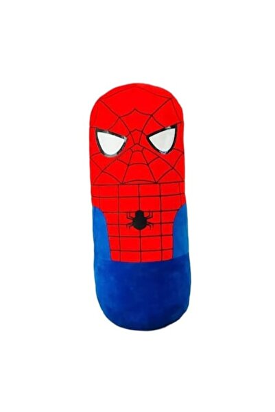 MASHASHOP Jucărie de pluș Spider Man, tip pernă , roșu/albastru, 70 cm
