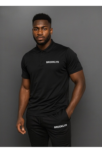 ByFourMan Polo Yaka Brooklyn Printed Scuba Tracksuit Set (a Quality)