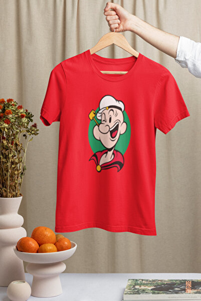 MG Temel Rei̇s Cartoon Character Printed Circular Neck Cotton Cotton Rsi Over...