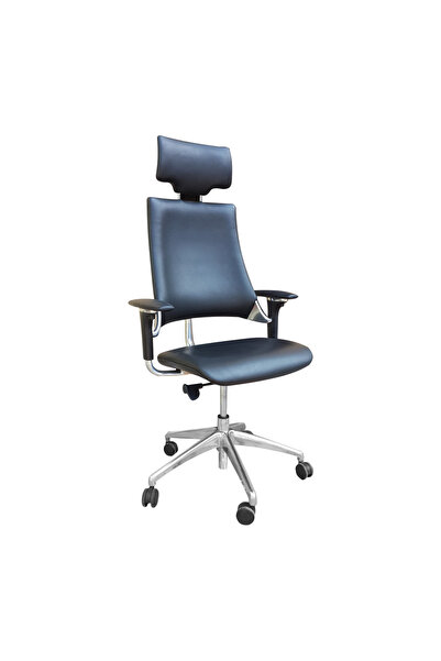 Concept Mobili Scaun directorial CEO, Negru piele naturala
