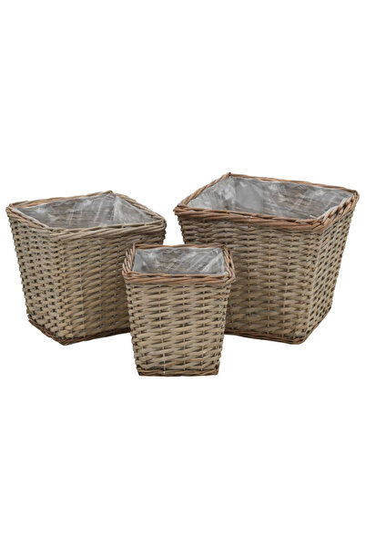 Concept Strat înălțat, 3 buc., răchită cu căptușeală PE