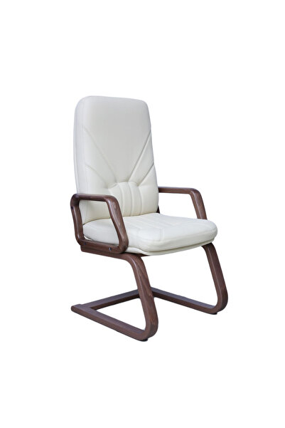 Concept Mobili Scaun conferinta MAVIS EXTRA CF, Crem, piele ecologica