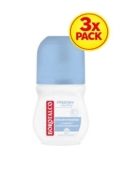 Borotalco 3x PACK Roll-on Fresh Blue 50ml