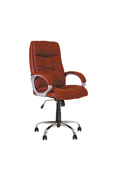 Concept Mobili Διευθύνουσα καρέκλα SEGAL, οικολογικό Δερμάτινο , καφέ