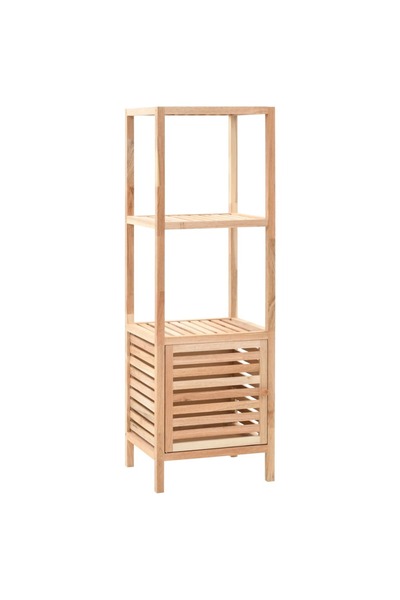 Concept Dulap depozitare baie, 39,5x35,5x123 cm, lemn de nuc masiv