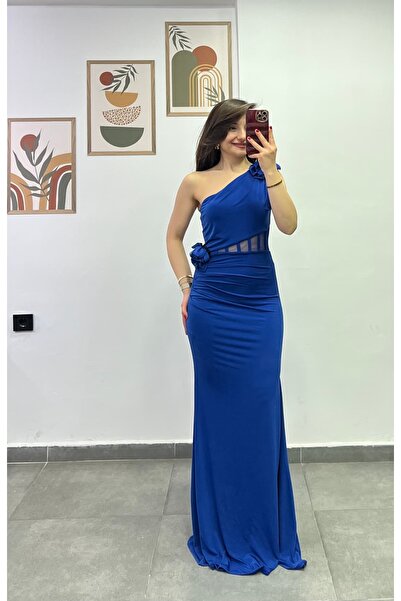 bydenizcollection Tek Omuz,Omzu Ve Beli Aksesuar Detaylı Yan Bel Kısmı Tüllü ...
