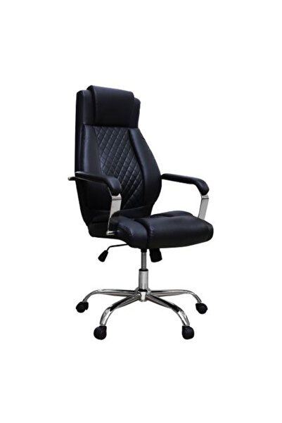 Concept Mobili Scaun de birou directorial STELO, piele ecologica, negru