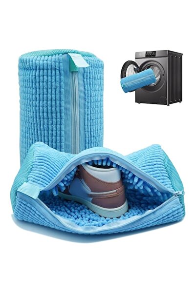 Trendily Чанта за пране на обувки, 2 броя, защита за пералня, синя, голям размер