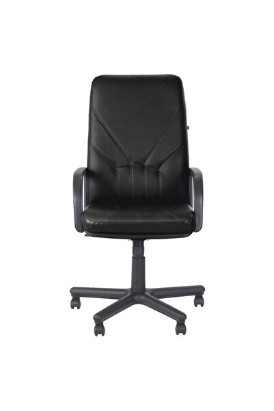 Concept Mobili Scaun directorial MAVIS, Negru piele ecologica