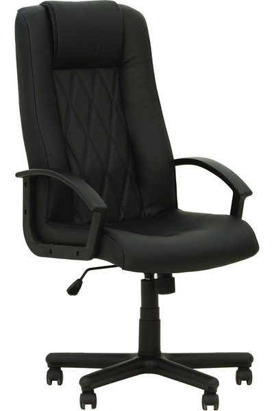 Concept Mobili Διευθύνουσα καρέκλα DAVID, μαύρο οικολογικό Δερμάτινο