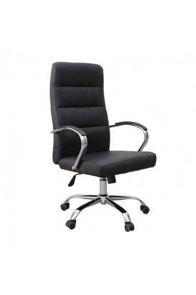 Concept Mobili Διευθύνουσα καρέκλα CARDANO, οικολογικό Δερμάτινο , μαύρο