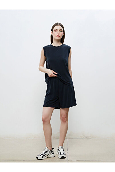 LC Waikiki Black Elastic Waist Women's Shorts