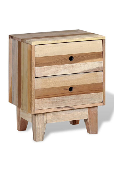 Concept Noptieră din lemn masiv reciclat