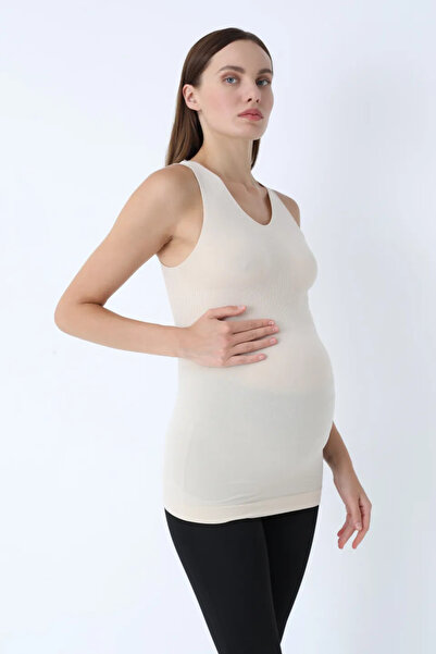 Serena Stitch-Free maternity tank top made of modal – beige