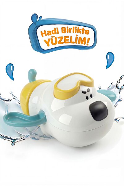 BBSKY 3'lü Sevimli Köpek Banyo Oyuncakları - El-Göz Koordinasyonu Destekli Eğ...