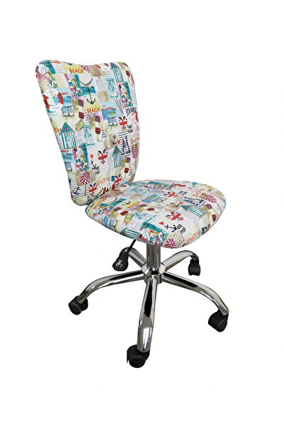 Concept Mobili Παιδική καρέκλα γραφείου SHAPE, ύφασμα με θαλασσινά μοτίβα