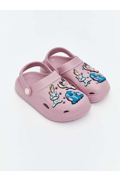 LC Waikiki صندل شاطئ للفتيات مطبوع باللون الوردي