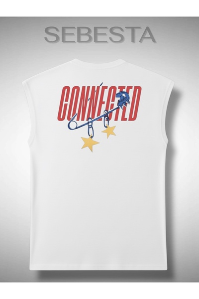 Sebesta Fashion Connected Printed Cotton Lu 0 Yaka Premium Oversized Sportsma...