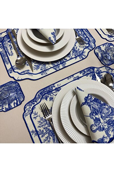 Han Deco 2'li Vintage Amerikan Servis, Servis Peçetesi ve Bardak Altlığı