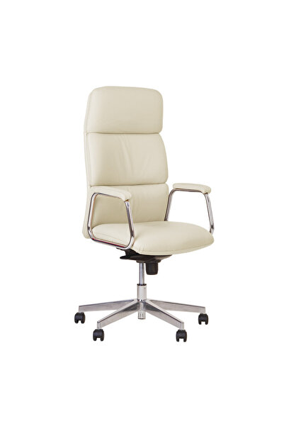 Concept Mobili Εκτελεστική καρέκλα VEGAS, κρεμ, οικολογικό Δερμάτινο