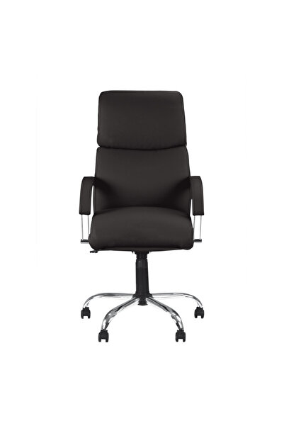 Concept Mobili Διευθύνουσα καρέκλα RALUCA, μαύρο οικολογικό Δερμάτινο