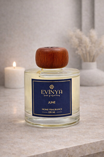 Bambu Çubuklu Oda Kokusu JUNE 120 ML – Hafif Koku, Uzun Süre Kalıcılık, Ferah Atmosfer