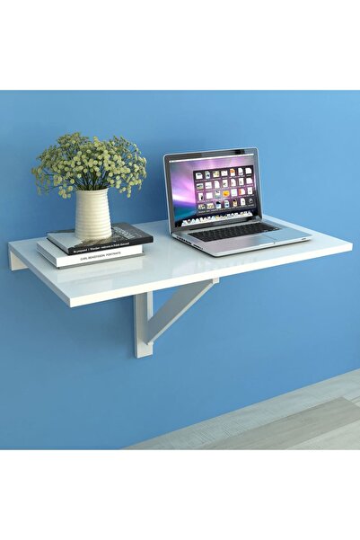 Concept Masă de perete pliabilă, alb, 100 x 60 cm