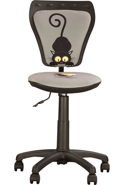 Concept Mobili Παιδική καρέκλα KIDS ΓΑΤΑ & ΠΟΝΤΙΚΙ, ύφασμα φαντασίας με Με σχ...