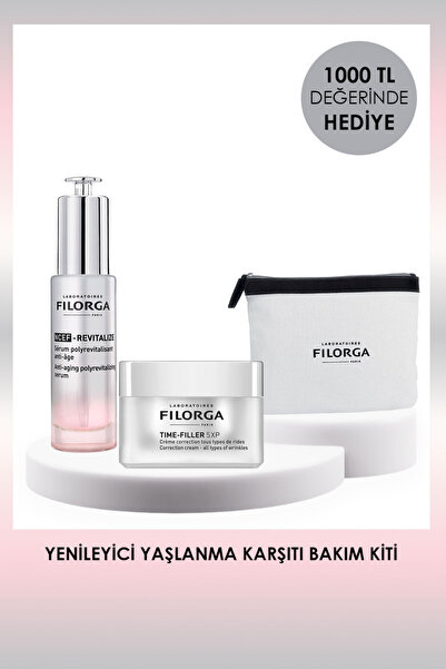 Filorga Revitalize Canlandırıcı Serum ve Time Filler Yaşlanma Karşıtı Bakım K...